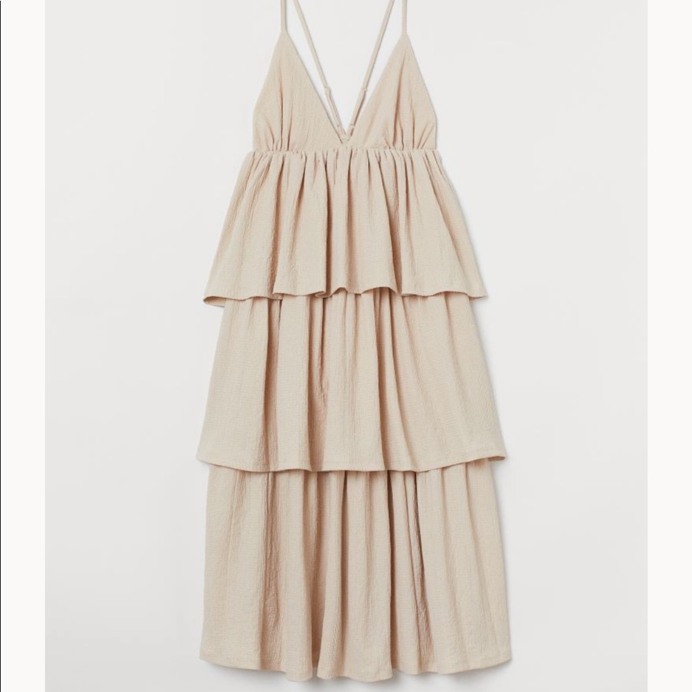 Tiered V-Neck Dress - H&M